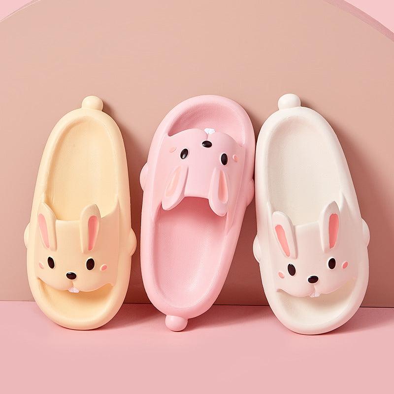 Cute Rabbit Slippers For Kids Women Summer Home Shoes Bathroom Slippers - MyStoreLiving