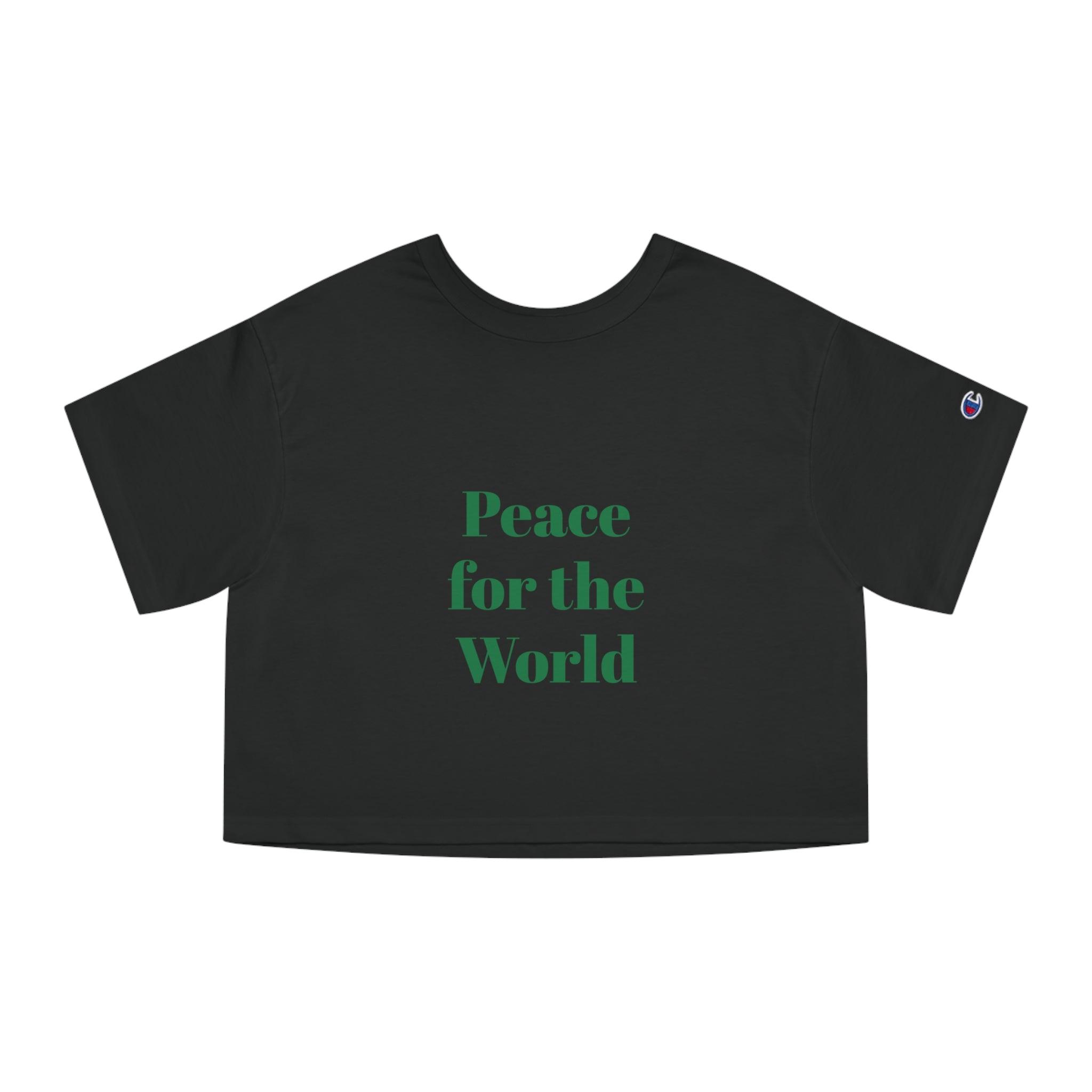 Copy of Peace for the World Copy of Champion Women's Heritage Cropped T-Shirt - MyStoreLiving