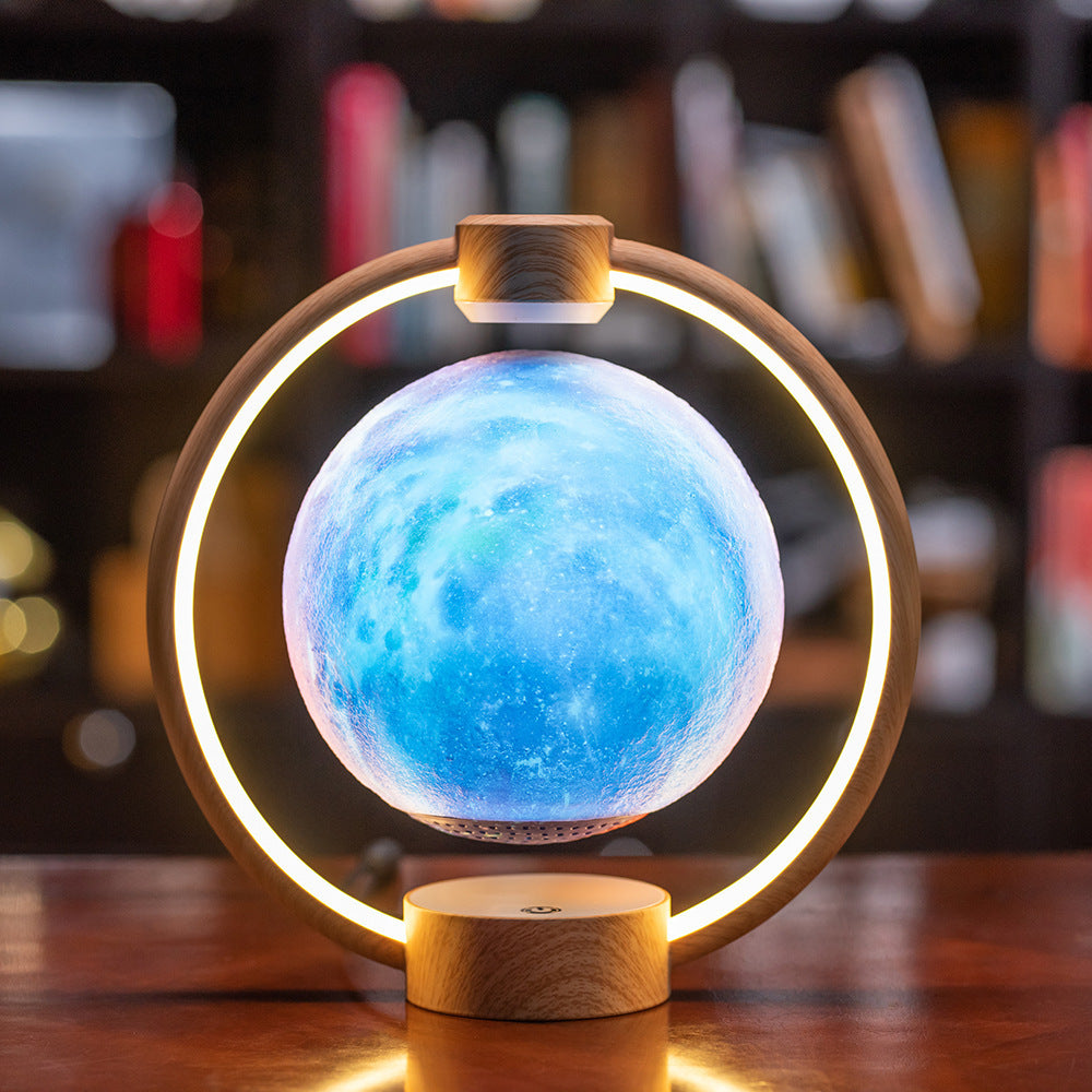 Bluetooth Speaker: Maglev Moon Light with 3D Stereo and DIY Colorful Glare