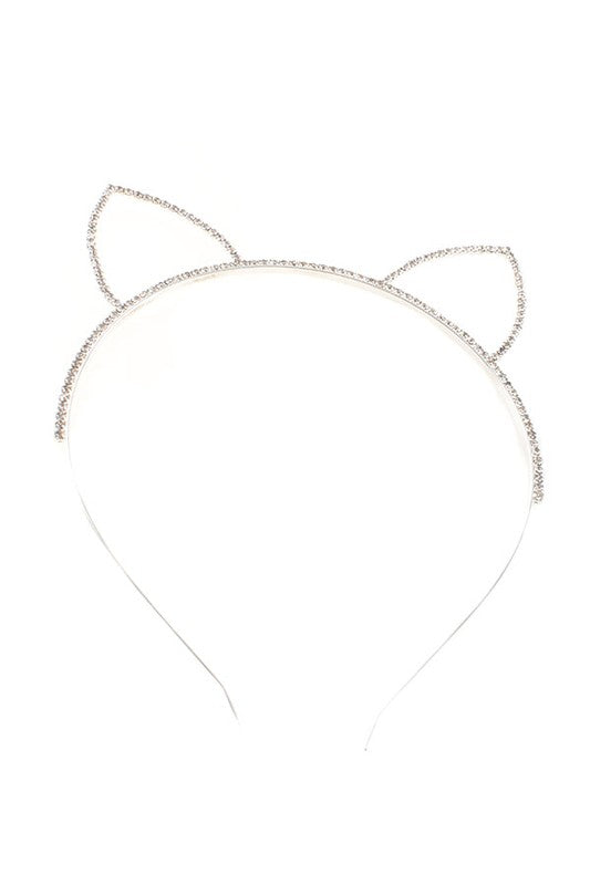 Rhinestone CAT Ears Headband