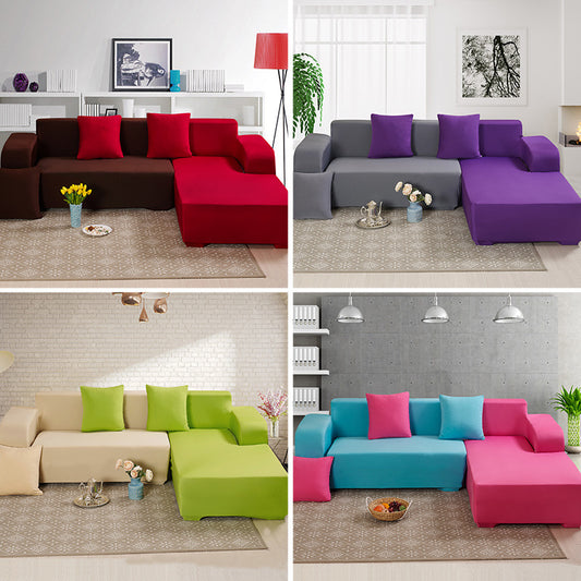 Sofa Armchair Skin Protector Cover Elastica Material Sofa Slipcovers Solid Corner Sofa Covers