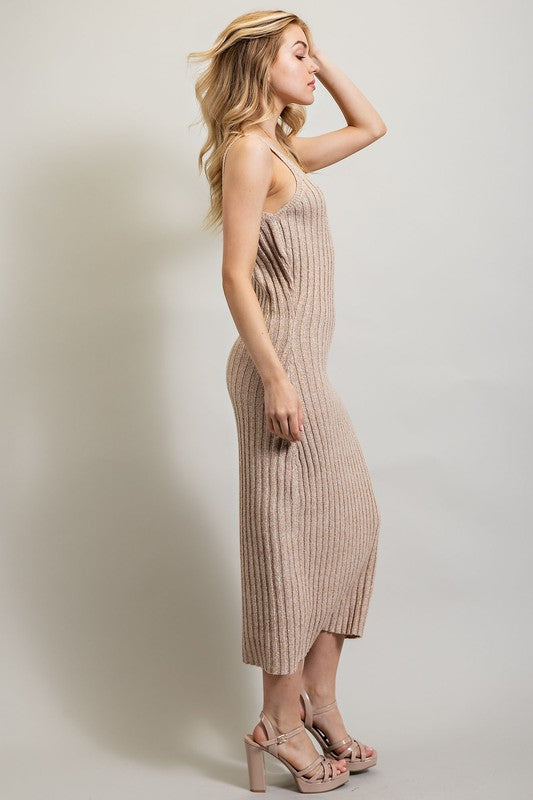 Ribbed-Knit Maxi Dress