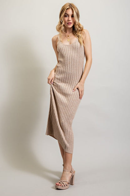 Ribbed-Knit Maxi Dress