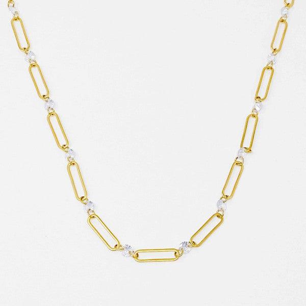 Crystal Linked Chain Necklace - MyStoreLiving