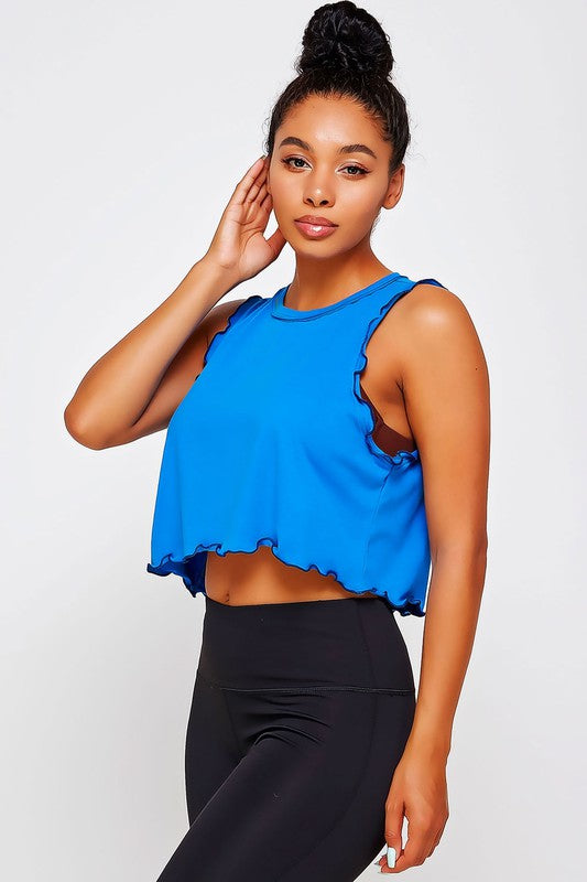 Lettuce Merrow Edge Tank Crop Top