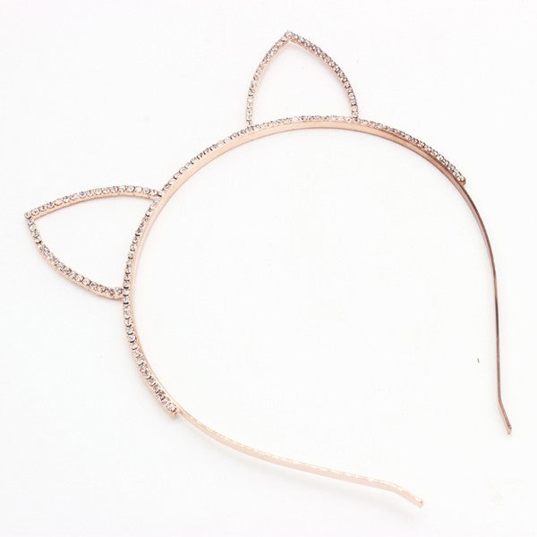 Rhinestone CAT Ears Headband