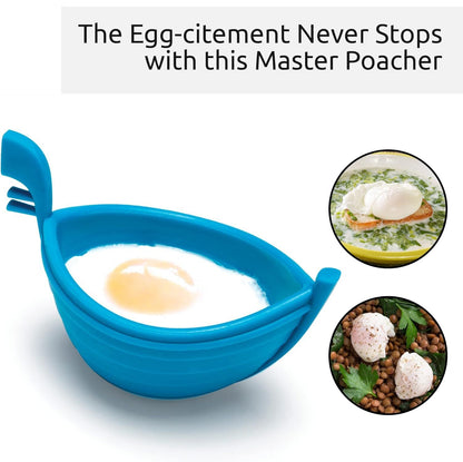 Kitchen practical water wave egg boat water boiled egg maker mold silicone DIY ship boiled egg maker DIY cake frying mold