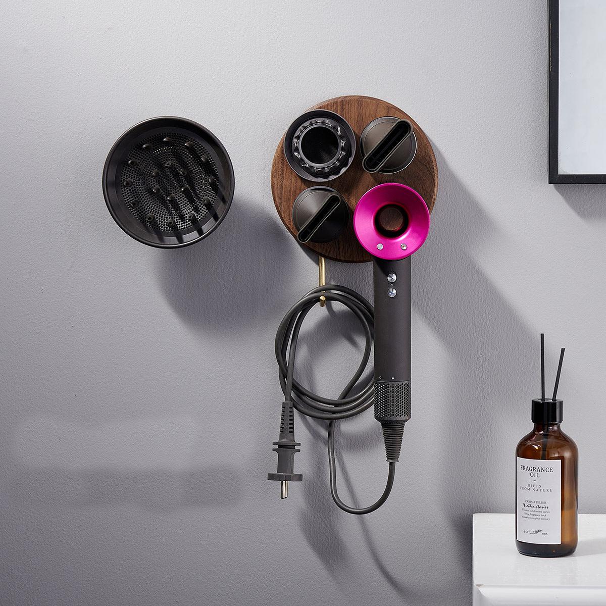 Home Decor Bathroom Storage Stand Nozzles Hair Dryer Holder Organizer For Dyson Blower Rack - MyStoreLiving