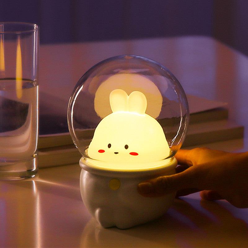 Cute Pet Night Light USB Charging Mini Home Colorful Children's Light Bedroom Cute Cat And Rabbit Atmosphere Light - MyStoreLiving