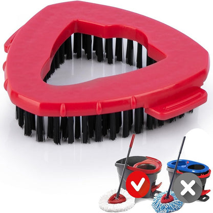 Adapted to O-Cedar RinseClean large triangular cleaning brush to replace mop head