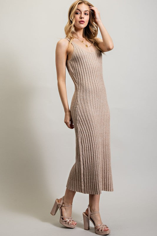 Ribbed-Knit Maxi Dress