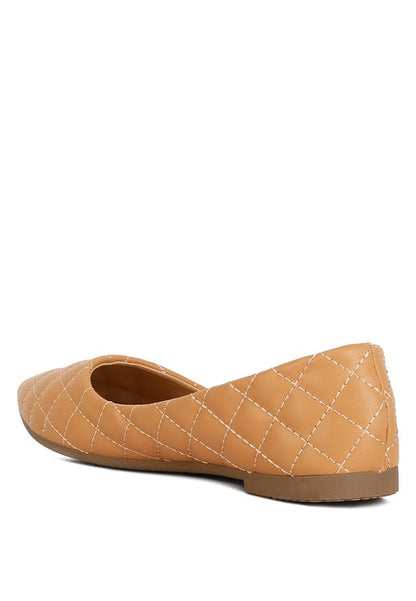 Rikhani Quilted Detail Ballet Flats