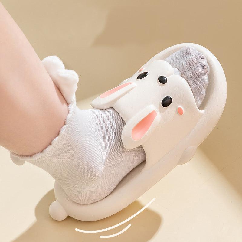 Cute Rabbit Slippers For Kids Women Summer Home Shoes Bathroom Slippers - MyStoreLiving