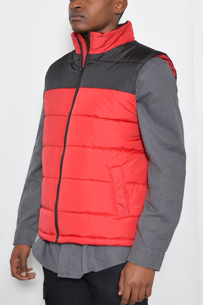 Padded Winter  TWO TONE VEST