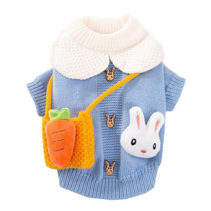 New Cute Cat Clothes Hair proof Autumn Puppet Kitten English Short Blue Cat Pet Autumn Winter Cat Sweater - MyStoreLiving