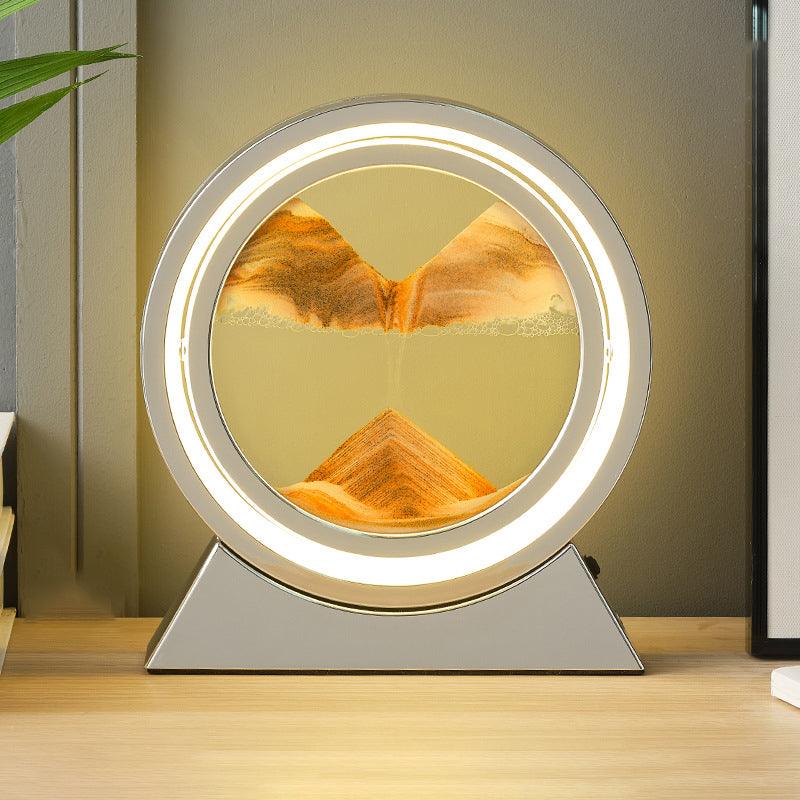 Creative Flow Sand Painting Sand Table Lamp Hourglass Ornament Table Lamp Living Room Decorations Housewarming Wedding Gift Night Light - MyStoreLiving