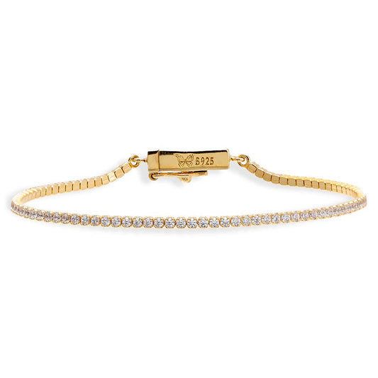 Classic Thin Tennis Bracelet by By Adina Eden