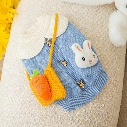 New Cute Cat Clothes Hair proof Autumn Puppet Kitten English Short Blue Cat Pet Autumn Winter Cat Sweater - MyStoreLiving