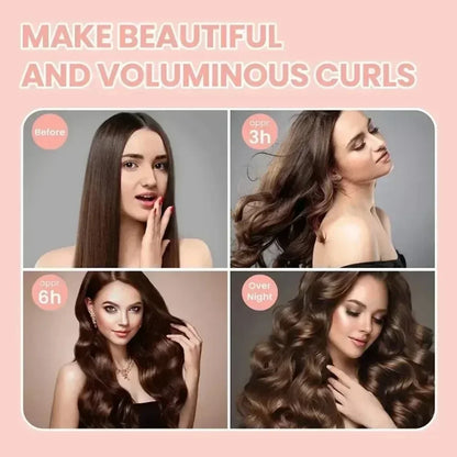 Without Heat Hair Curler Hair rollers without heat Soft curls on a lazy curling rod headband Flexi Rods with Hooks for Sleeping