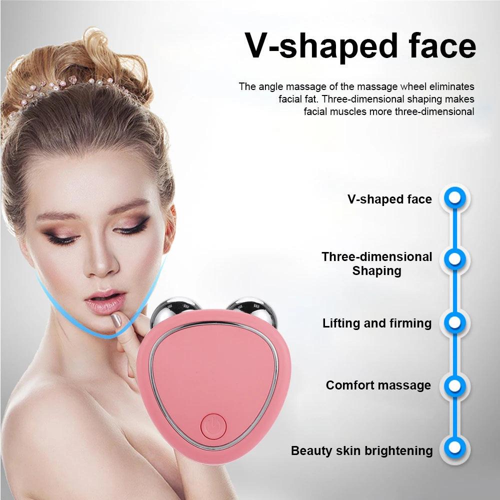 EMS Face Lifting Machine Facial Massager Microcurrent Roller Skin - MyStoreLiving