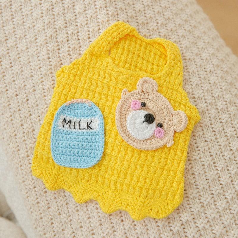 New Cute Cat Clothes Hair proof Autumn Puppet Kitten English Short Blue Cat Pet Autumn Winter Cat Sweater - MyStoreLiving