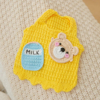 New Cute Cat Clothes Hair proof Autumn Puppet Kitten English Short Blue Cat Pet Autumn Winter Cat Sweater - MyStoreLiving