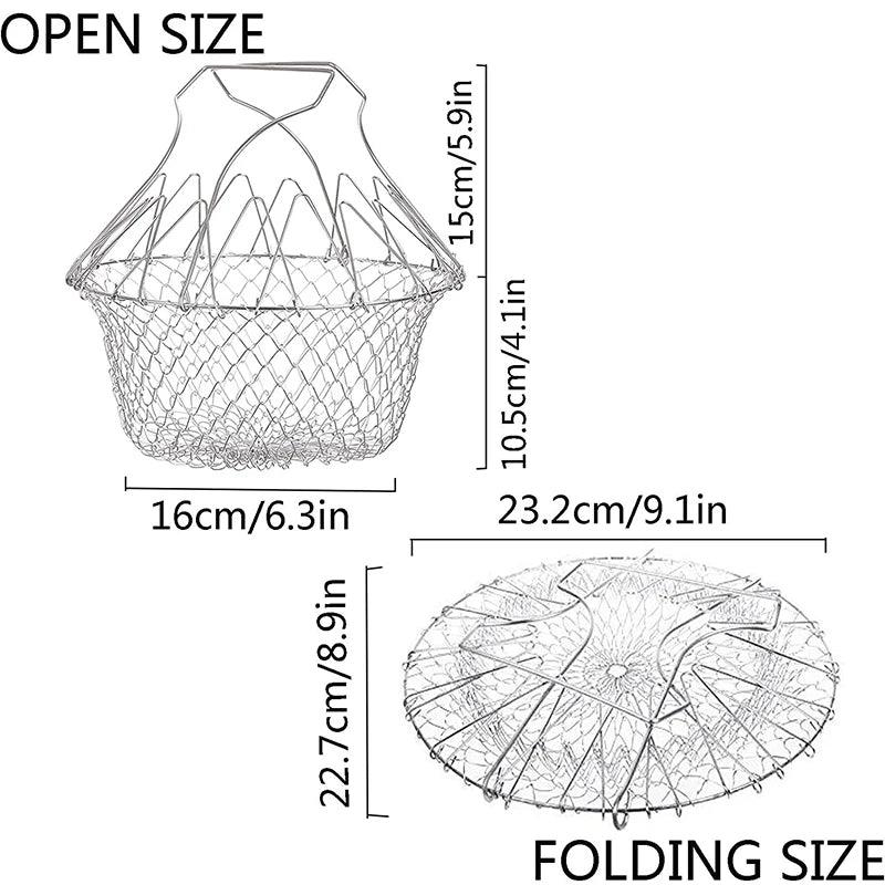 Foldable Strainer Net Deep Frying Basket - MyStoreLiving