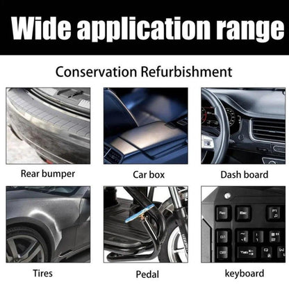 Plastics Parts Crystal Coating Plastics Trim Restorer For Cars Maintenance Agent Durable Car Plastics Restorer Sponge Waterproof - MyStoreLiving