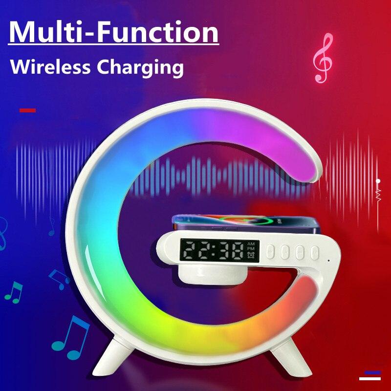 New Listing-Intelligent Wireless Charger Atmosphere Light Lamp Alarm Clock - MyStoreLiving