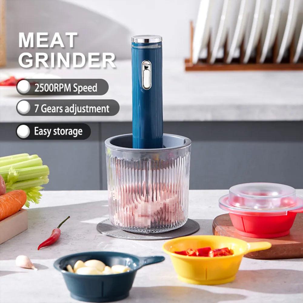 Multifunctional Electric Meat Grinder Rechargeable - MyStoreLiving