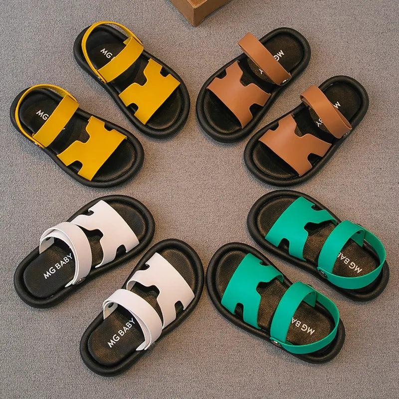 Double use slippers and sandals Spring Summer New Sandals for Children Boys and Girls Soft Sole Anti slip Kids Beach Shoes - MyStoreLiving