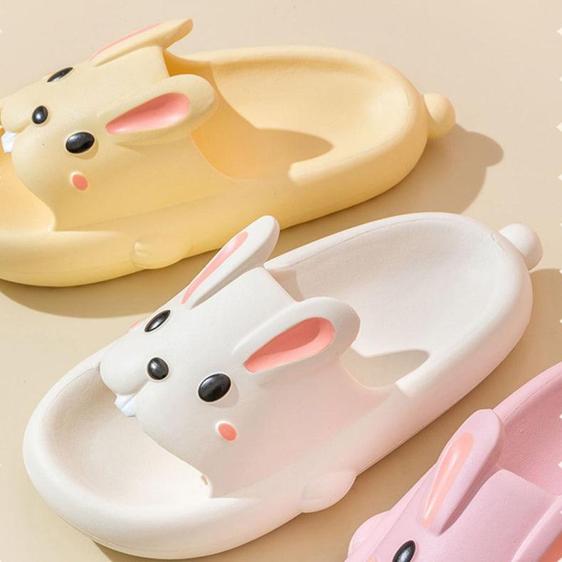 Cute Rabbit Slippers For Kids Women Summer Home Shoes Bathroom Slippers - MyStoreLiving