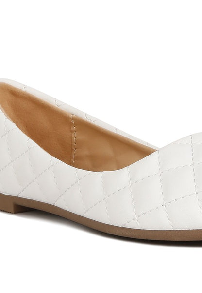 Rikhani Quilted Detail Ballet Flats