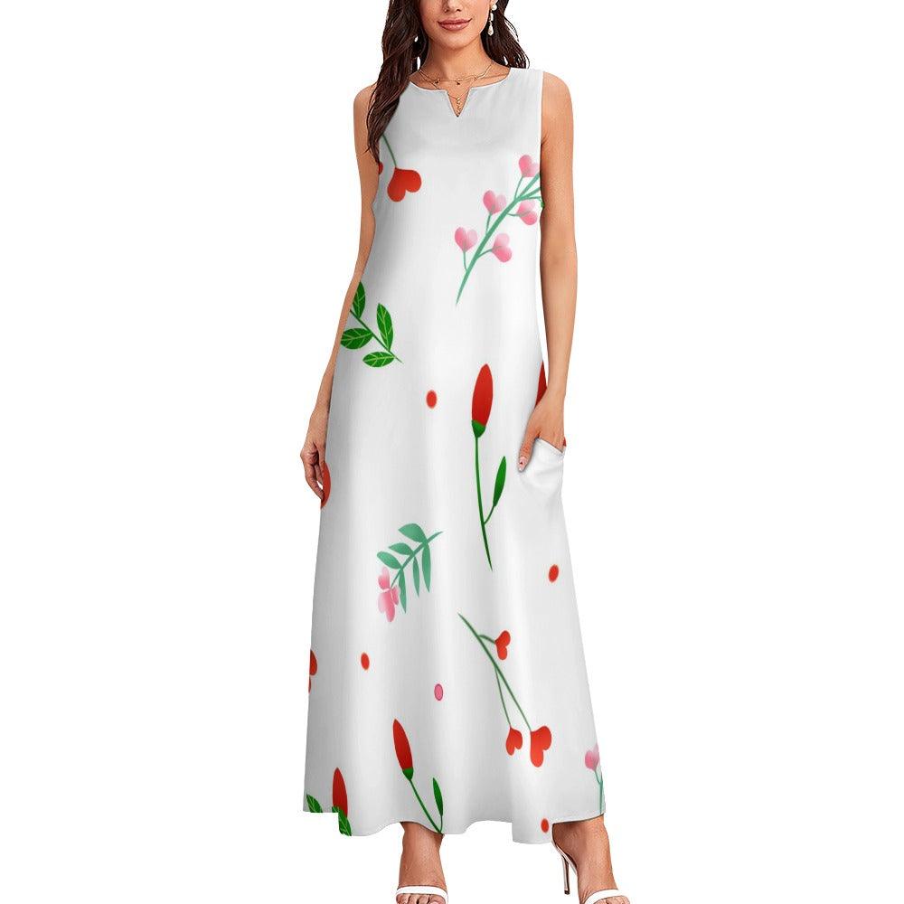 UNIQUE STYLE Slim Fit Sleeveless Elegant Long Dress - MyStoreLiving