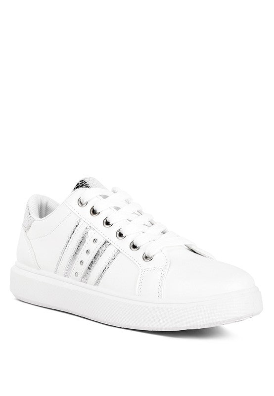 ClaudeFauxLeatherBackPanelDetailSneakers