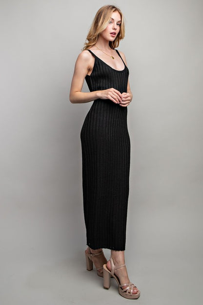 Ribbed-Knit Maxi Dress