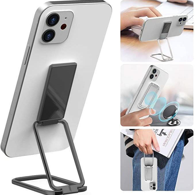 Foldable Ring Buckle Mobile Phone Holder Retractable Desktop Cell Phone Stand Car Magnetic Bracket
