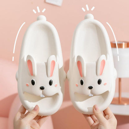 Cute Rabbit Slippers For Kids Women Summer Home Shoes Bathroom Slippers - MyStoreLiving