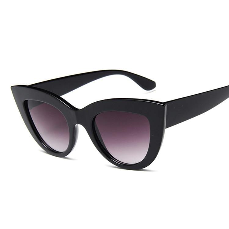 Matte Black Large Cat Eye Sunglasses - MY STORE LIVING
