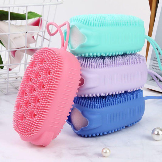 Silicone Bubble Bath Brush Double-Sided Massage - MyStoreLiving