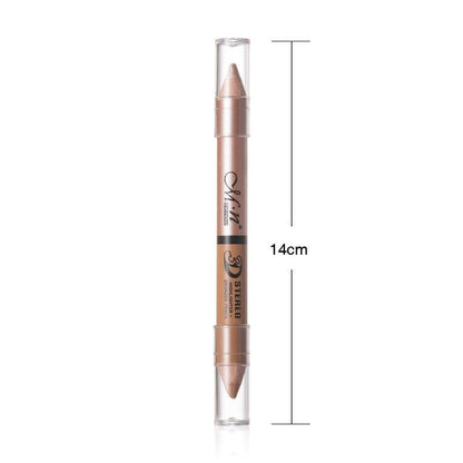 Concealer Pen Houten Handvat Zachte Gezichtscrème Waterdicht Contour Beige Fleuren Pen Kleur Natuurlijke Double Head TSLM2 - MY STORE LIVING