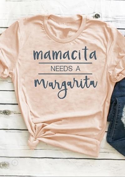 Mamacita Needs A Margarita Casual T-Shirt - MyStoreLiving
