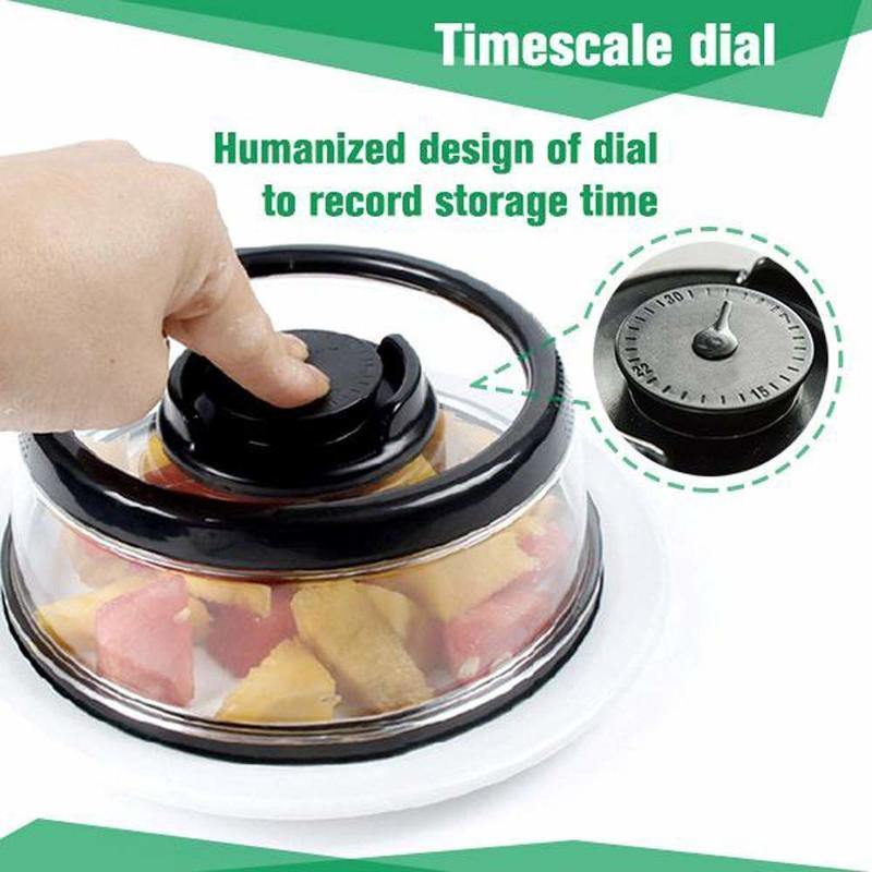 Fresh Vacuum Air-tight Food Sealer Container Universal Kitchen Instant Vacuum Airtight Cover Plate Platter Dish Lid Cover Tool - MY STORE LIVING