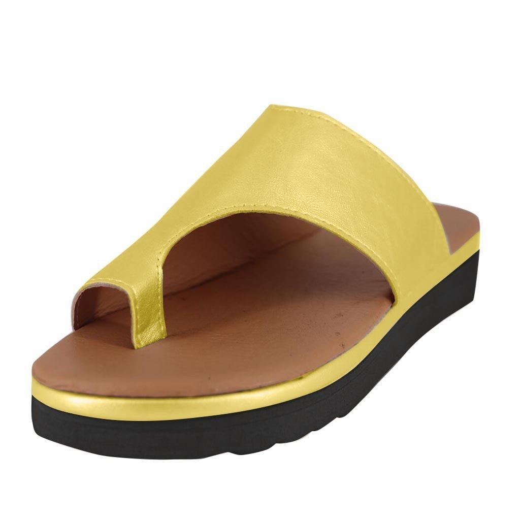 Women Platform Sandals Comfortable Summer Beach Travel Slippers Shoes for Big Toe Bone Correction - MY STORE LIVING