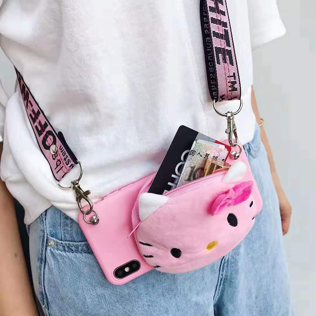 Fluffy Lite Cartoon Strap Wallet Covers for Samsung Galaxy - MY STORE LIVING