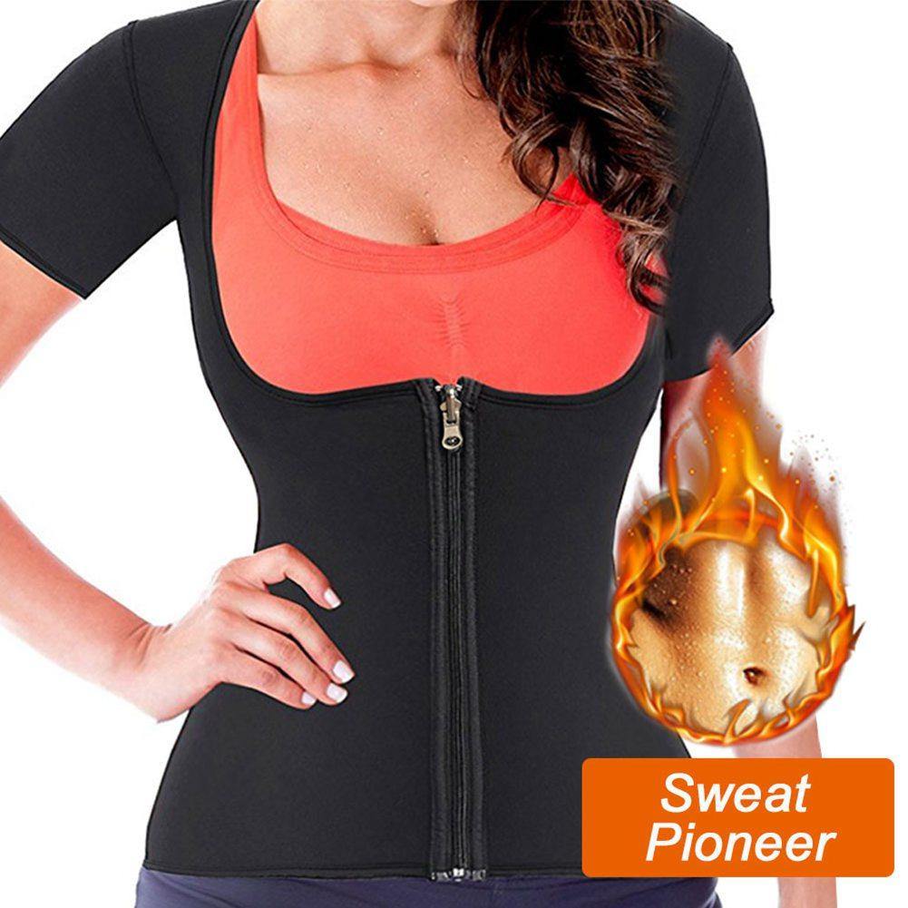 Women Sauna Body Shaper Sweat Suit Sleeve Spa Cami Hot Neoprene Slimming Workout - MY STORE LIVING