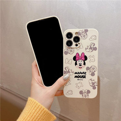 Cute Mickey suitable for iphone13pro mobile phone case full package Apple 8p / 12 dispersed Minnie 11 protective case XR - MyStoreLiving