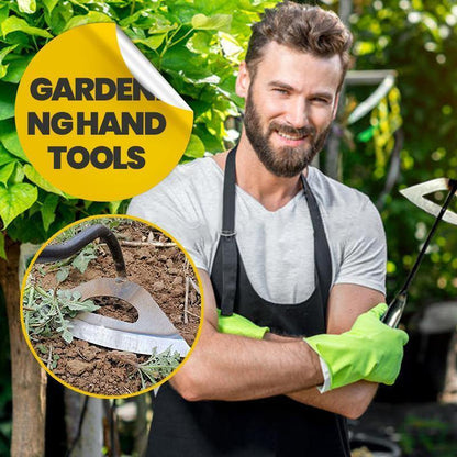 Multi-Directional All-Steel Hardened Hollow Hoe - Effortless Gardening Weeding Rake - MY STORE LIVING