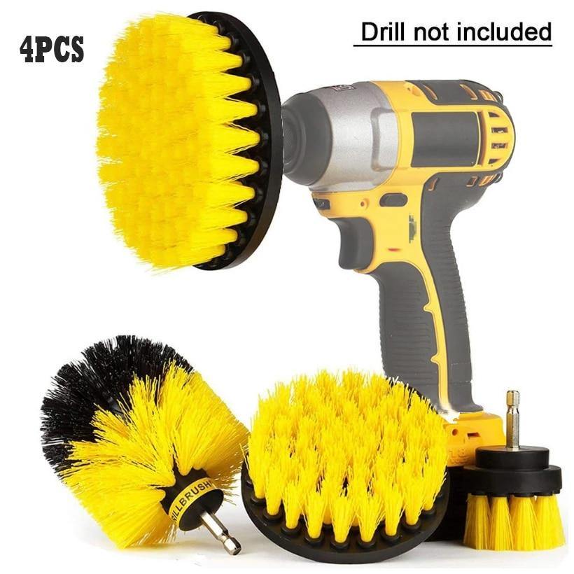 3/4/6 Pcs Drill Brush Cleaner Kit Power Scrubber for Cleaning Bathroom Bathtub Cleaning Brushes Scrub Drill Car Cleaning Tools - MY STORE LIVING