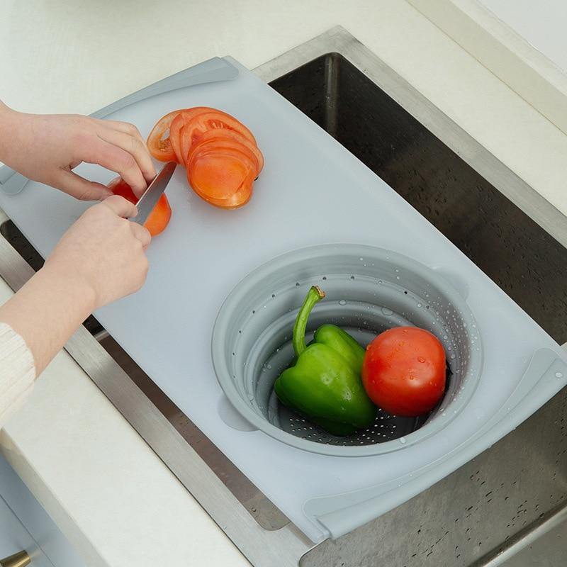 3-IN-1 Over The Sink Cutting Board - MY STORE LIVING